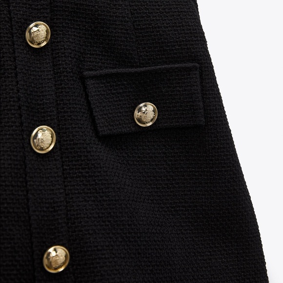 Zara Textured Buttoned Skort - Picture 5 of 10